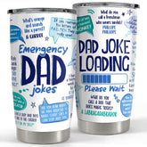 SANDJEST Tumbler para papá 20oz, frente: diseño compacto para uso diario.