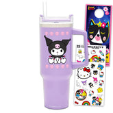 SANRIO Kuromi vaso frontal con manija para transporte diario.