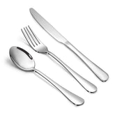 Conjunto de cubiertos SANTUO con acabado espejo para mesa elegante y duradera