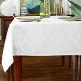 SASTYBALE funda de mesa jacquard damasco con patrón elegante para protección diaria.