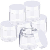 SATINIOR jarras de plástico transparentes para cosméticos, fácil identificación del contenido.