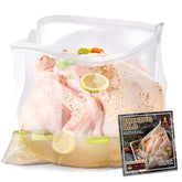 SCENGCLOS bolsa de salmuera 26x22 para pavo con cierre doble seguro para sellado hermético
