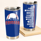 Schian Vaso Térmico Chicago Skyline con tapa para bebidas frías o calientes