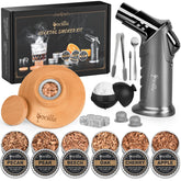 Secilla kit de ahumador para cócteles en elegante caja regalo.