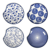 Selamica reposacucharas cerámico azul vintage estufa: mantiene utensilios ordenados y al alcance.