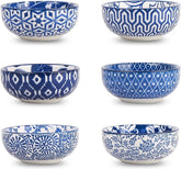Selamica tazon mini ceramico 3 pulgadas azul vintage, ideal para salsas