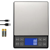 Balanza de cocina digital SEMIER vista frontal para mediciones rápidas