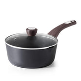 SENSARTE cacerola sin pega con tapa de 3 Qt para cocina diaria