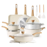 SENSARTE conjunto ceramico de ollas y sartenes para cocina saludable.