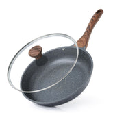 SENSARTE sartén antiadherente de 10 pulgadas con tapa de cristal para cocinar con menos aceite