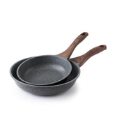 SENSARTE Sartén Granito 8 pulgadas antiadherente para saltear huevos con mínima grasa.