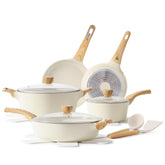 SENSARTE juego 14 piezas ceramicas para induccion, antiadherente y seguro
