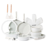 SENSARTE set de ollas con mango desmontable para almacenamiento compacto.