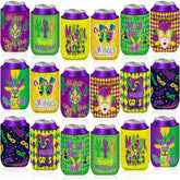 SEPGLITTER fundas para latas con máscaras, ideal para ambientar fiestas.