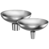 Embudo de acero inoxidable Serinar con boca grande para polvos y especias sin derrames