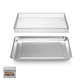 SettleDown bandeja de acero inoxidable para TOA-60/TOA-65, cocción uniforme.