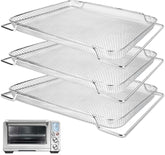 SettleDown Breville Pro cestas de malla para aire: cocción uniforme y limpieza rápida.
