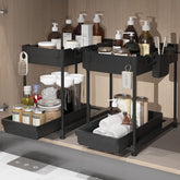 Sevenblue organizador bajo lavabo con deslizante frontal para acceso rápido.