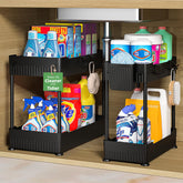 Sevenblue organizador bajo lavabo dos-pack, espacio optimizado y acceso fácil.