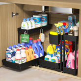Sevenblue organizador bajo lavabo, diseño lateral para optimizar espacio.