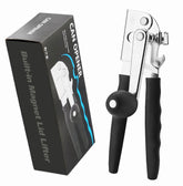 Sfutee abrelatas manual con arista suave para bordes seguros.
