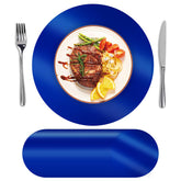 SHACOS mantel redondo azul 13p, aporta elegancia y protección diaria a la mesa.