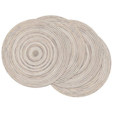 SHACOS manteles redondos trenzados arcoíris protegen la mesa y aportan color