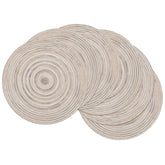 SHACOS manteles redondos 15p, frente: textura elegante para la mesa