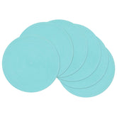 SHACOS salvamanteles redondos Aqua, conjunto de 6, protege la mesa con estilo.