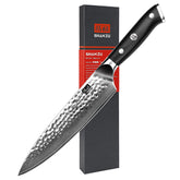 SHAN ZU Cuchillo chef damasco 8 pulgadas para cortes precisos en la cocina