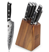 Cuchillo SHAN ZU con nucleo 10Cr15Mov para filo excepcional en la cocina.