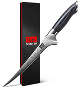 SHAN ZU Cuchillo para filetear pez 7 pulgadas ideal para fileteado limpio de pescado
