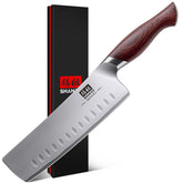 SHAN ZU Nakiri de 7 pulgadas para verduras, cortes precisos.