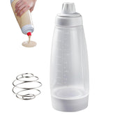 SHANXUMC dispensador de masa con bolas mezcladoras para panqueques, batido rápido