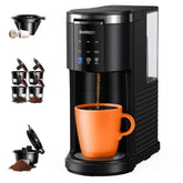 SHARDOR 3-en-1 cafetera, compatible con K-Cup, para café rápido y aromático.
