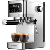SHARDOR: panel táctil para iniciar café con un toque y controlar la dosis.