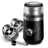 SHARDOR molinillo silencioso para café, ideal para uso matutino sin despertar a la familia.