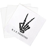 SharkBliss RIP Twenties, servilletas de cóctel, empaque de 100 para fiestas