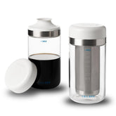 Shelbru conjunto para café frío: cafetera y jarra listo para preparar bebidas concentradas.