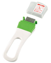 SHIMOMURA FNK-01 corta cebolletas verdes con precisión para preparaciones rápidas.