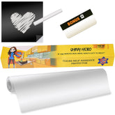 Shiny Hero protector-pared-transparente autoadhesivo para cocinas protege salpicaduras y arañazos.