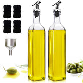 Showvigor aceitera de aceite de oliva cuadrada 500 ml, lista para uso diario