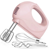 Showvigor batidora de mano rosa con 5 velocidades para batir crema
