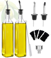 Showvigor dispensador de aceite de oliva en vidrio claro para uso diario