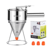 Shoxil dispensador de masa 40oz con soporte para verter sin desorden