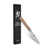 Shun Classic Blonde con filo afilado y preciso para pelar frutas y verduras.