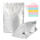SHXWELL bolsas mylar stand-up 10x14 para almacenamiento cómodo y seguro.