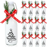 Botellas de vidrio Sieral con tapa giratoria de 250 ml para bebidas y presentaciones festivas.