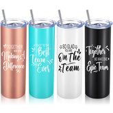 Tumbler Sieral inspiracional negro de 20 oz con tapa, ideal para café diario.