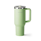 SILICANICE 40oz tumbler con tapa flip desmontable para viajar sin derrames.